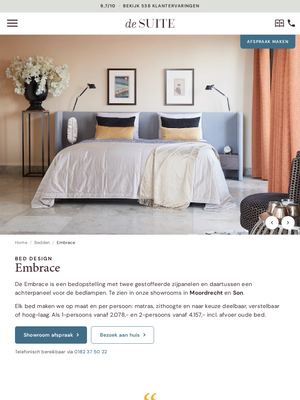 Live pagina op desuite.nl: Embrace