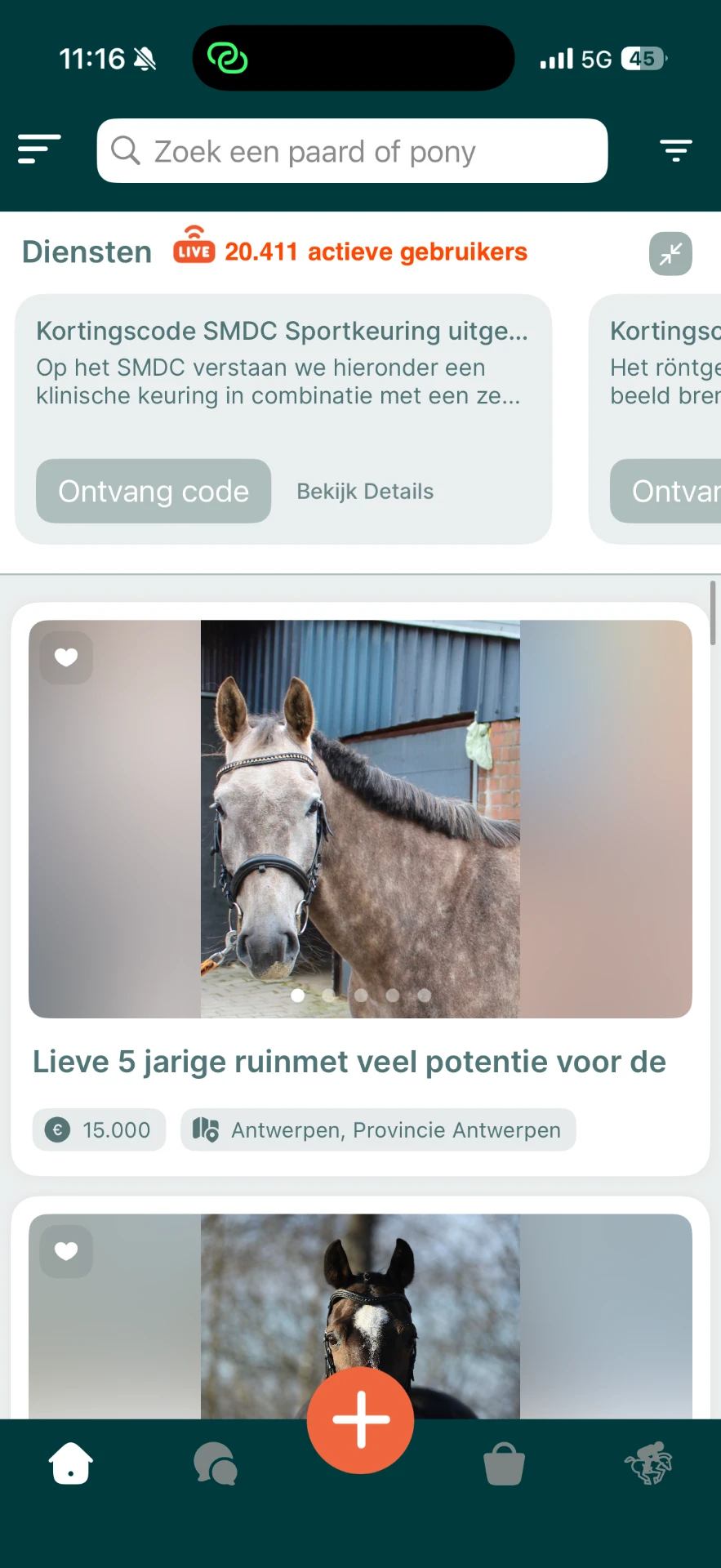 AllHorses iOS-app: marktplaats