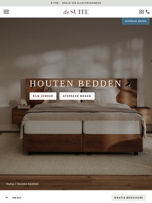 Live pagina op desuite.nl: Hout
