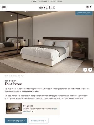 Live pagina op desuite.nl: Duo pezze