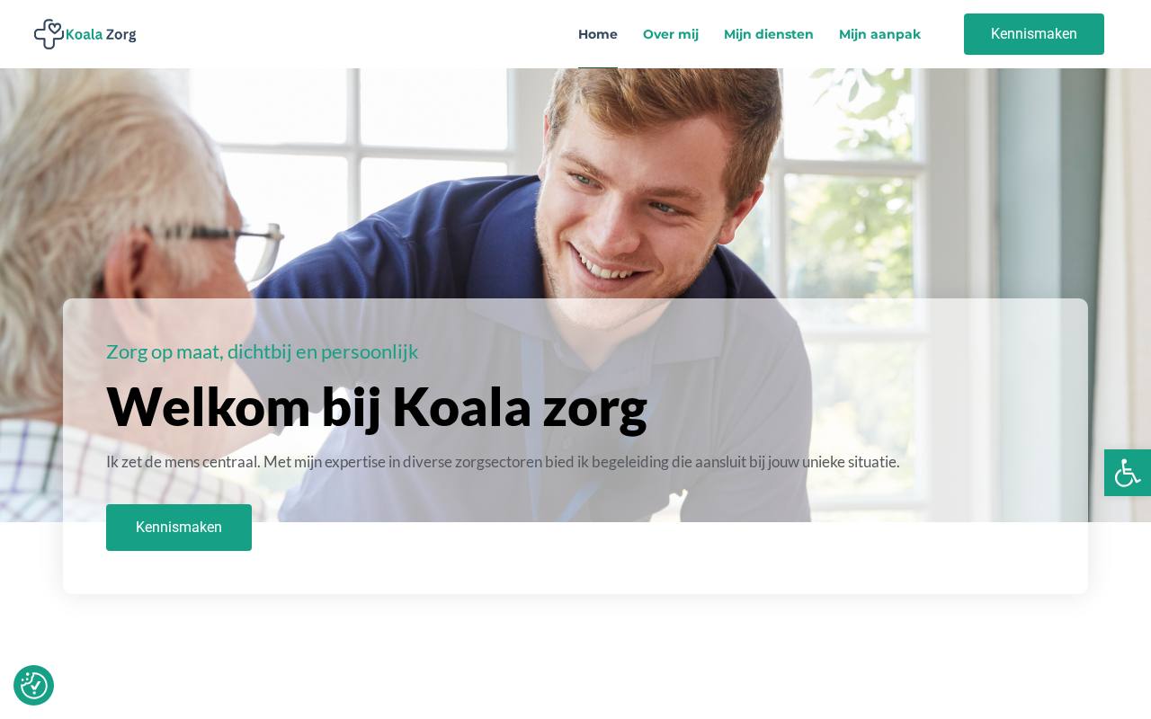 WordPress website Koalazorg — zorg & welzijn — ontworpen en gebouwd door Yousource (koalazorg.nl)