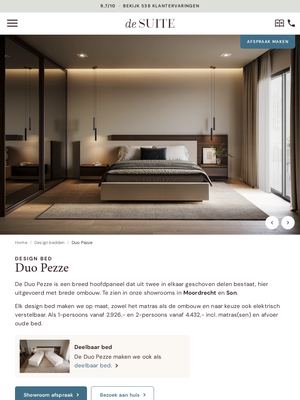 Live pagina op desuite.nl: Duo pezze