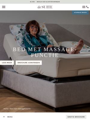 Live pagina op desuite.nl: Met massage functie