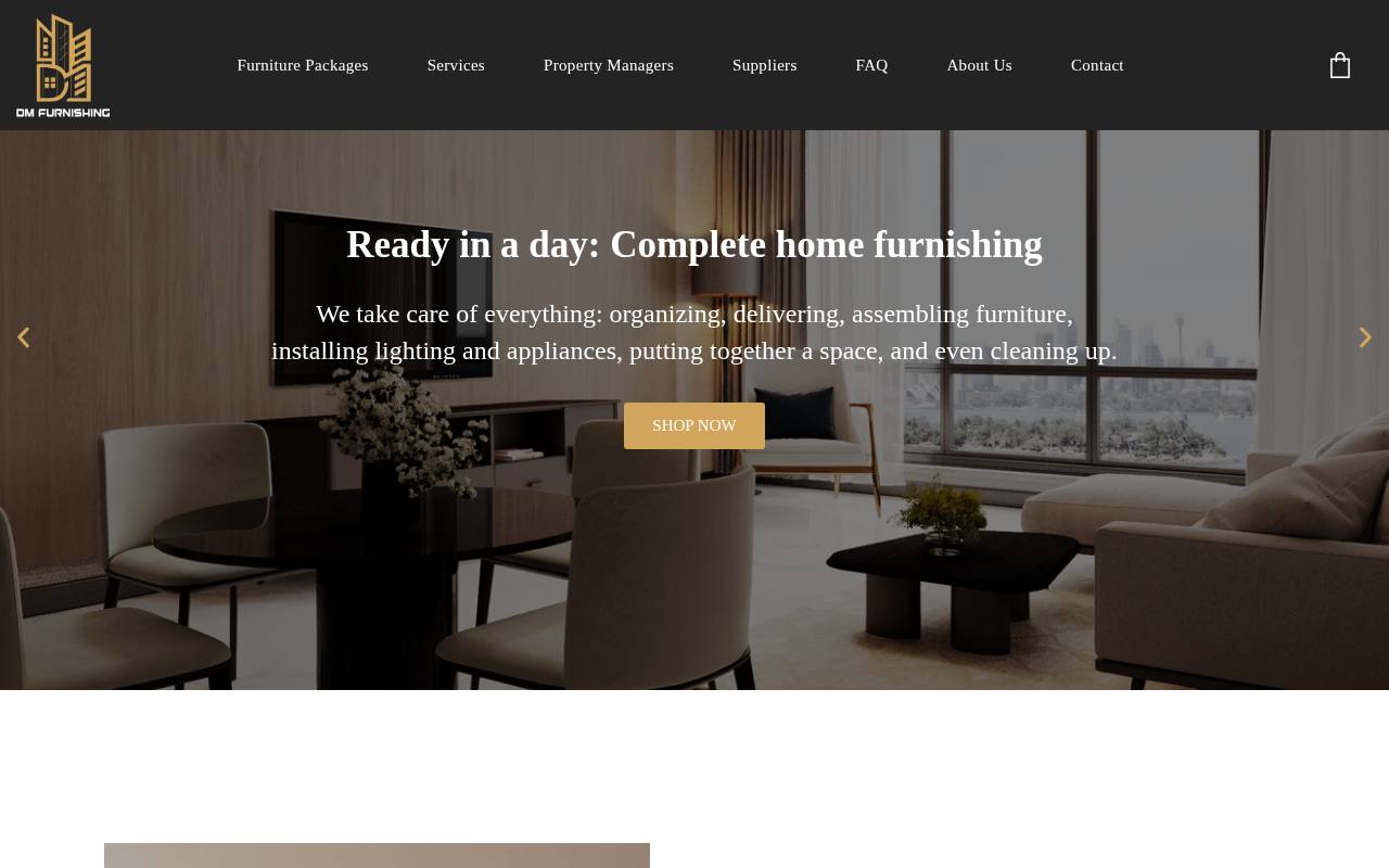 WordPress website Dmfurnishing — meubels & interieur — ontworpen en gebouwd door Yousource (dmfurnishing.ae)