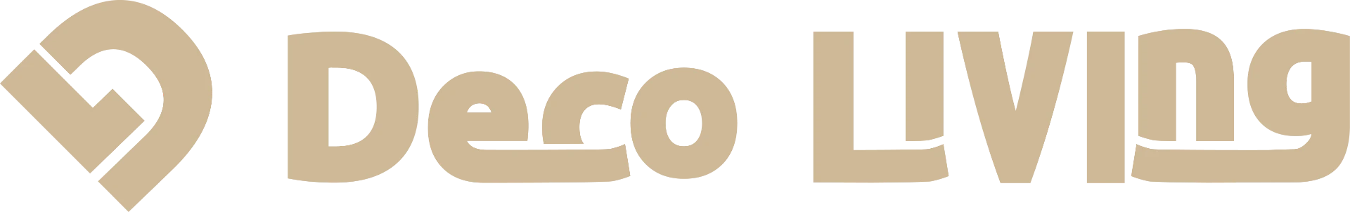 Deco Living logo — Horizontaal · Sand