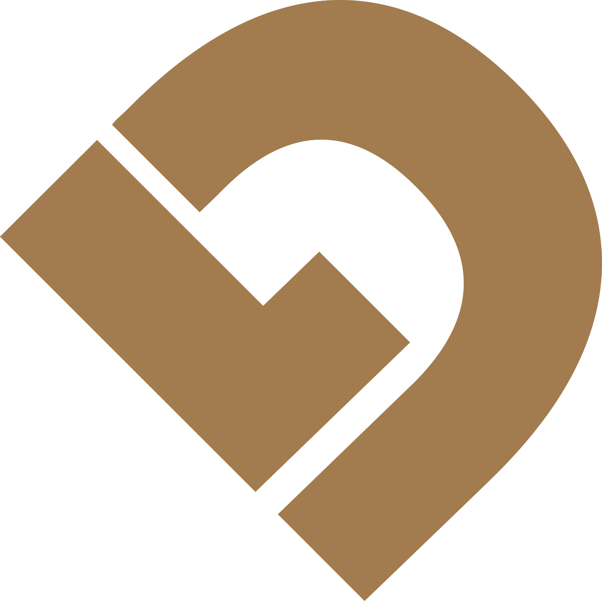 Deco Living logo — Beeldmerk · Bronze