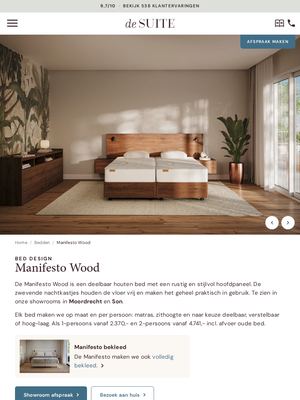 Live pagina op desuite.nl: Manifesto wood