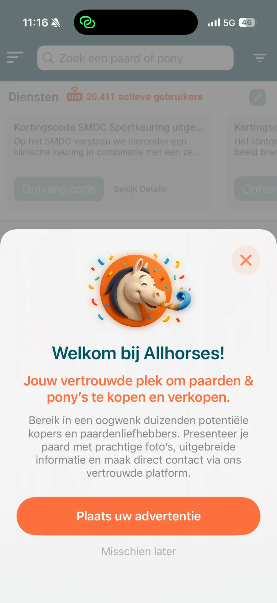 AllHorses app — Onboarding