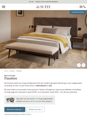 Live pagina op desuite.nl: Finotore