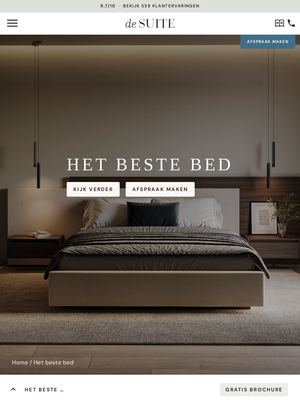 Live pagina op desuite.nl: Beste