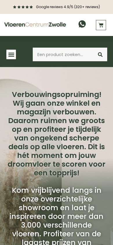 VloerenCentrum Zwolle op mobiel
